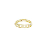 18K GL RIBBON BAND RING - Donna Italiana ®