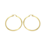 18k GL Twisted Hoop 50mm - Donna Italiana ®