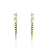 18K Gold Layer Spear Drop Earrings - Donna Italiana ®