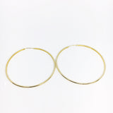18KGL 50MM CONT HOOP - Donna Italiana ®