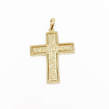 18KGL Cast Cross Pendant - Donna Italiana ®
