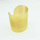 18kGL FLAT DETAILED CUFF - Donna Italiana ®