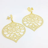 18KGL INDIAN GOLD EARRINGS - Donna Italiana ®