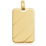 3 lines Unisex Plate Pendant - Donna Italiana ®