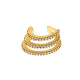 Cz Stack Ear Cuff - Donna Italiana ®