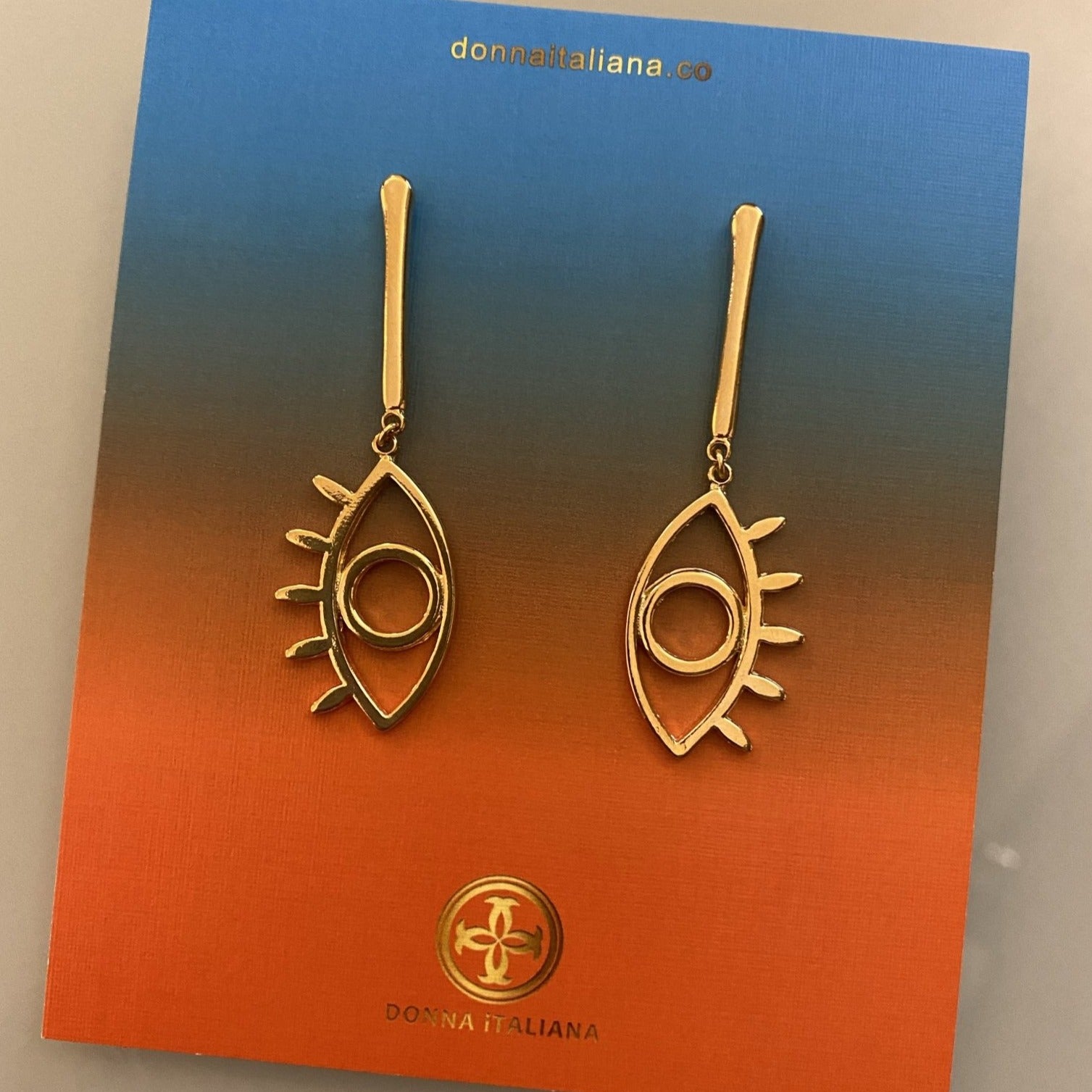 Dangling Protection Eye Earrings - Donna Italiana ®