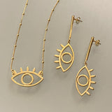 Dangling Protection Eye Earrings - Donna Italiana ®