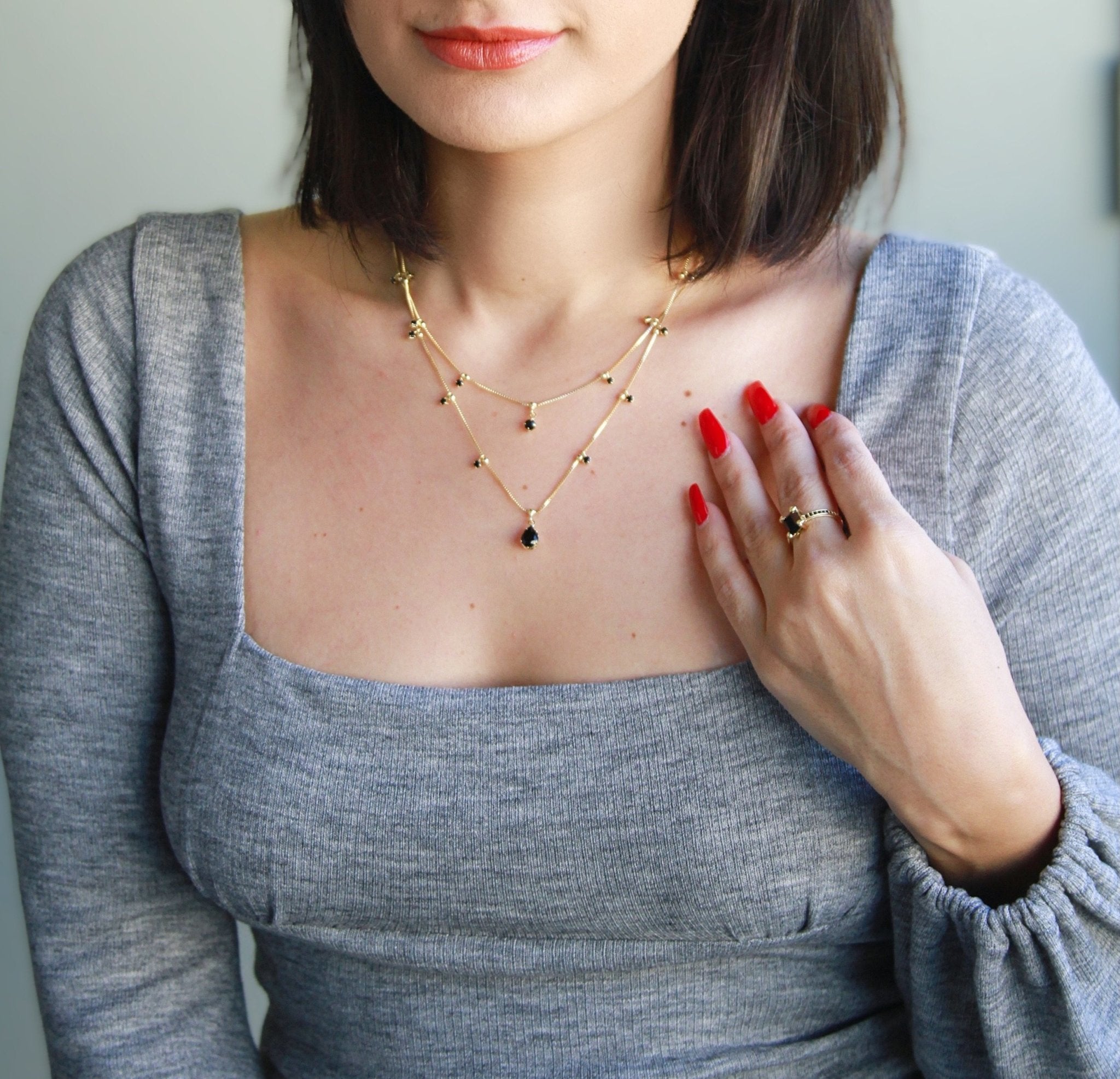 Daphne Layered Necklace - Donna Italiana ®