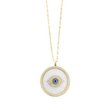 Evil Eye Medallion Necklace - Donna Italiana ®