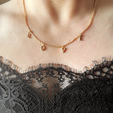 Ethereal Love: Dainty Necklace in 18k Gold Overlay