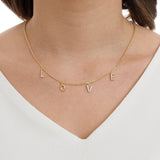 Ethereal Love: Dainty Necklace in 18k Gold Overlay