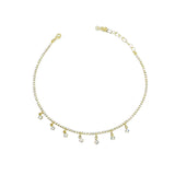 Lavinia Crystal Anklet - Donna Italiana ®
