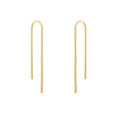 Long U drop Earrings - Donna Italiana ®