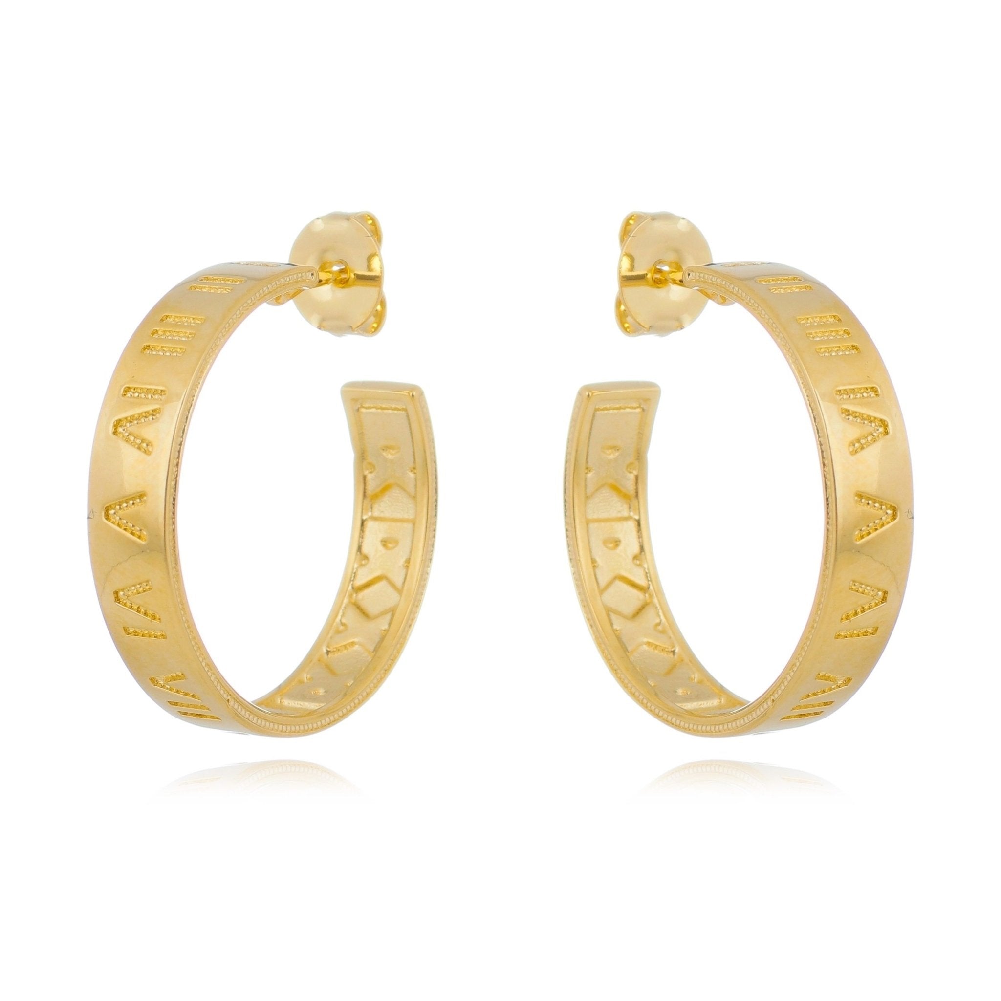 Roman Numerals C Hoop - Donna Italiana ®