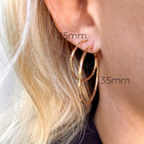 Twisted Skinny Hoop - Donna Italiana ®