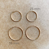 Twisted Skinny Hoop - Donna Italiana ®