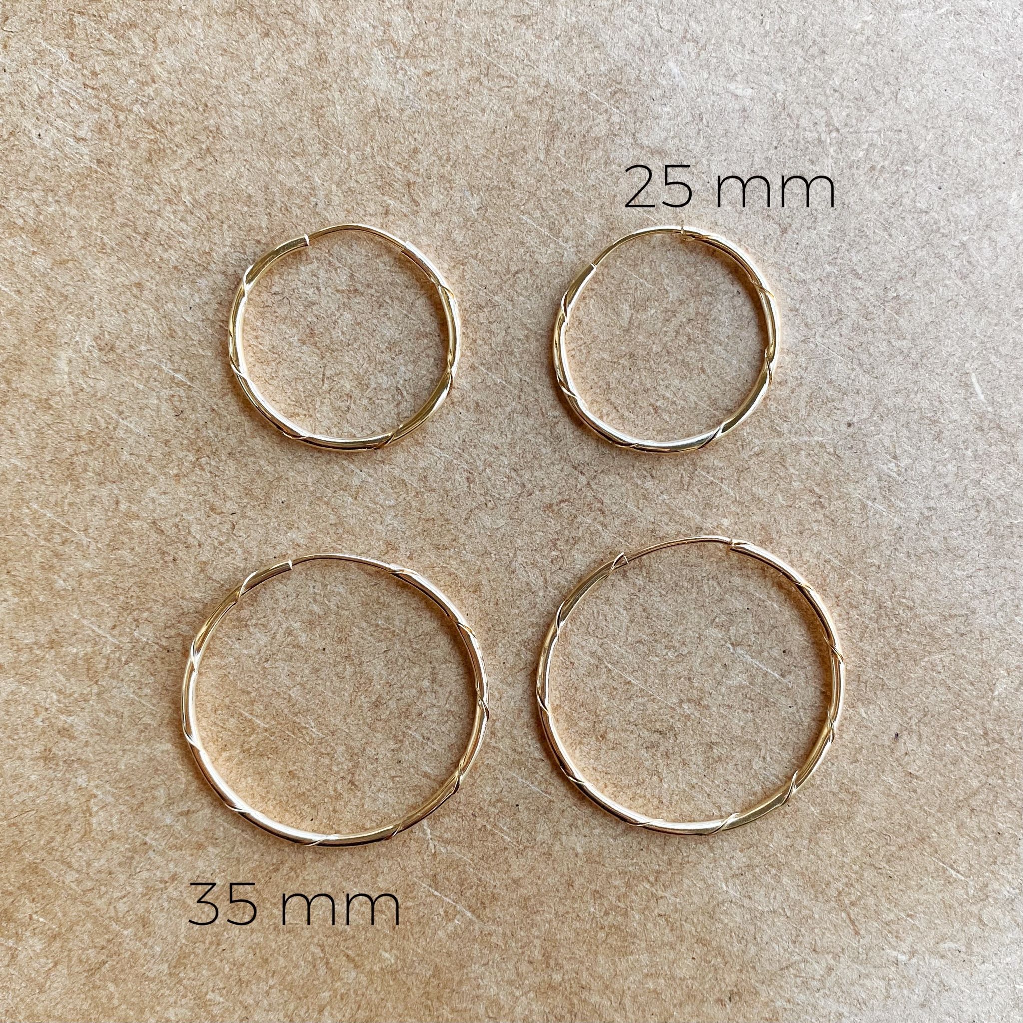 Twisted Skinny Hoop - Donna Italiana ®
