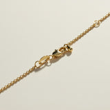 gold pearl station necklace, freshwater pearl chain necklace, pearls by the yard necklace, gold necklace with pearls, dainty pearl necklace, pearl clasp necklace, gold chain pearl jewelry, delicate pearl necklace flat lay