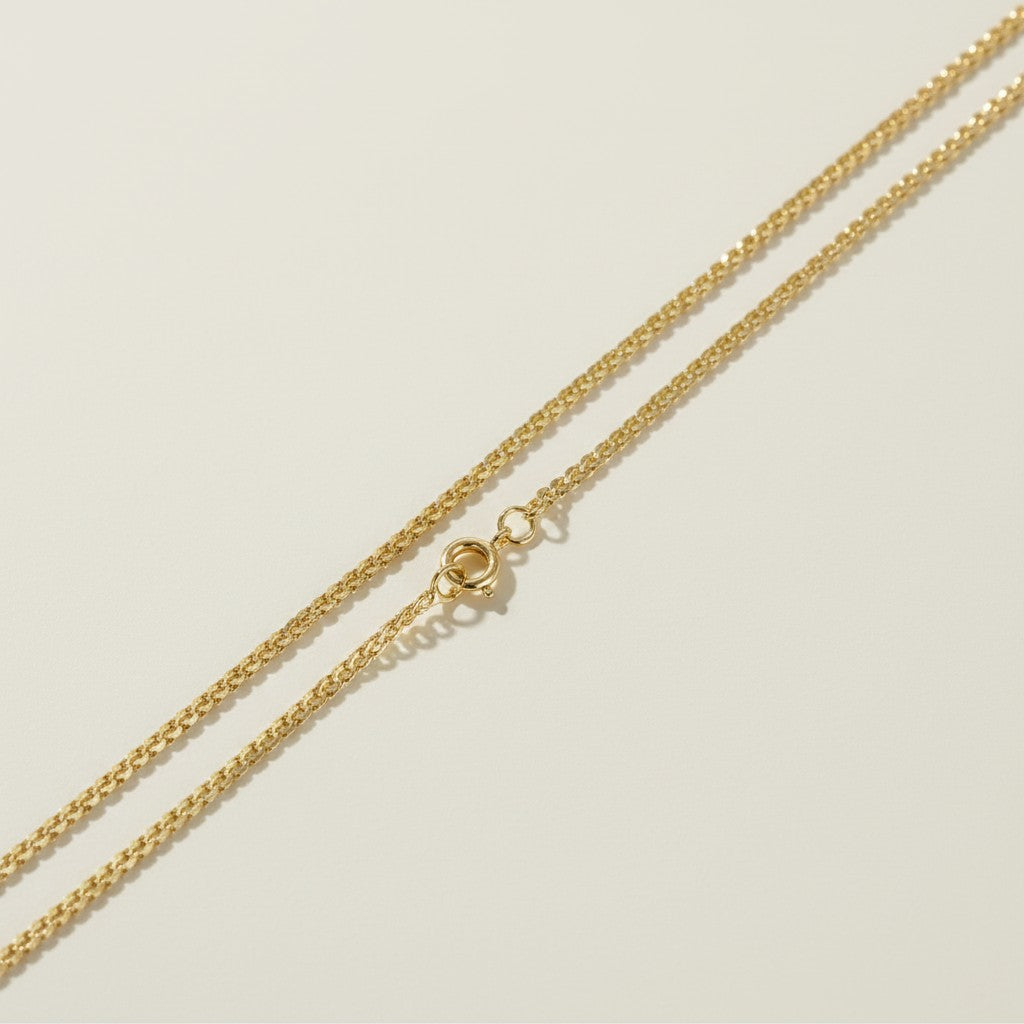 gold chain, curb link necklace, warm tone gold necklace, layering chain necklace, cable chain necklace, everyday gold necklace, spring ring clasp necklace