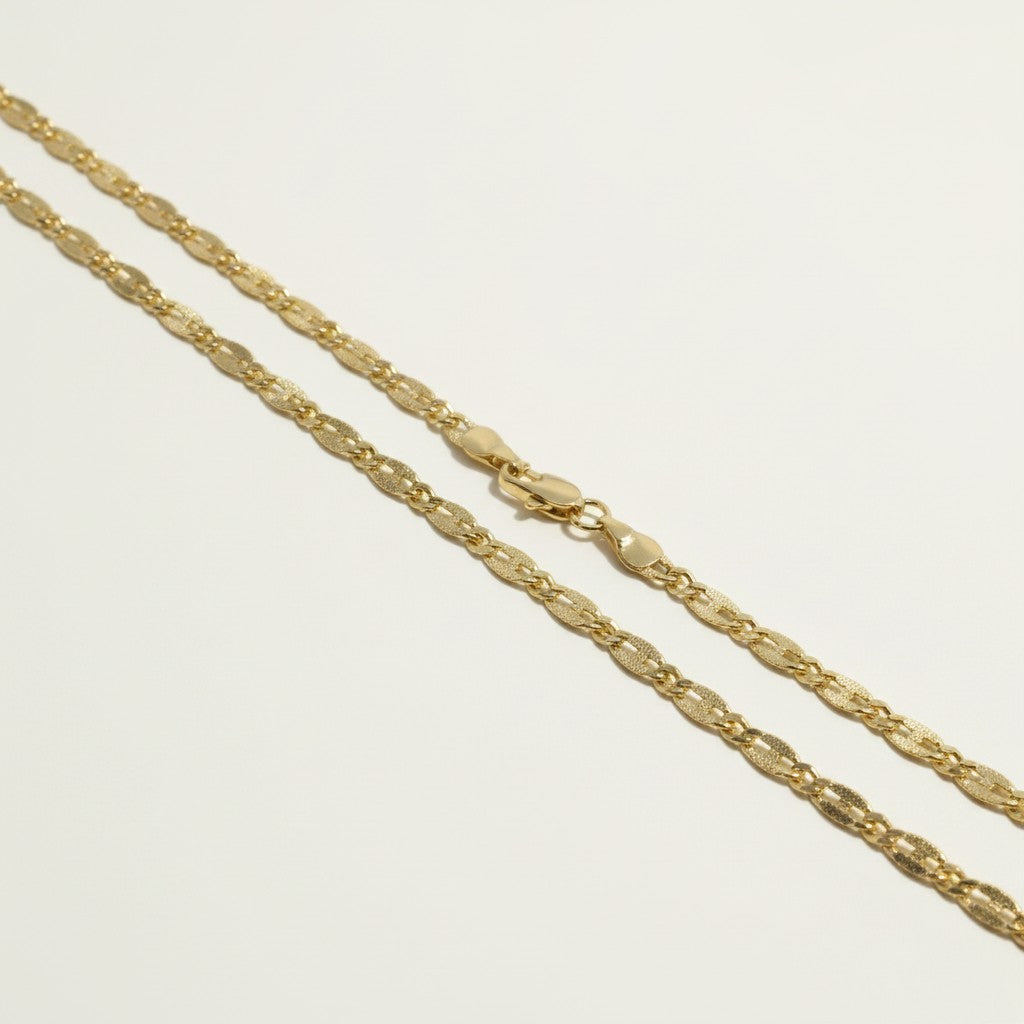 textured chain necklace, layered gold chains, fine link chain necklace, satin finish gold chain, graduated length necklaces, dainty layering chains, matte sparkle chain, gold chain set