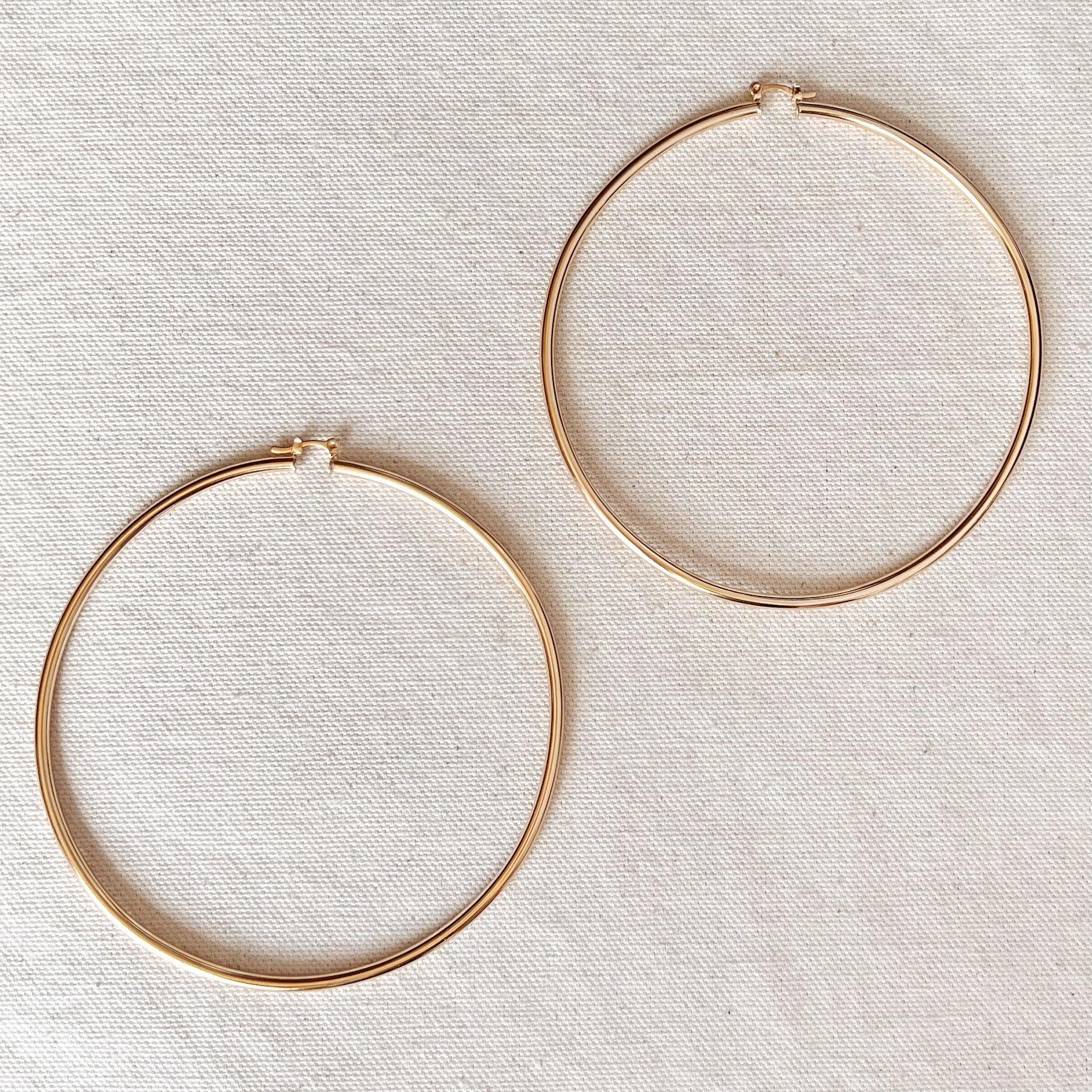 GoldFi 18k Gold Filled Oversized Selena Hoop