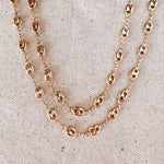 GoldFi 18k Gold Filled Puffy Mariner Link Necklace