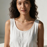 Leafy Luxe: Versatile 18K Gold Chain for Choker or Base Necklace