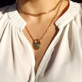 Link-Up Necklace: Demi-fine 18k Overlay Gold Chain