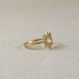 Round Spike CZ Ring