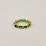 Baguette CZ Eternity Band Ring
