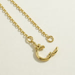 gold rolo chain necklace, round clasp necklace, charm holder necklace, spring ring clasp necklace, build your own charm necklace, interchangeable pendant necklace, gold chain with ring clasp, layering chain necklace, front clasp necklace, modern gold chain, everyday gold necklace, women’s gold chain necklace