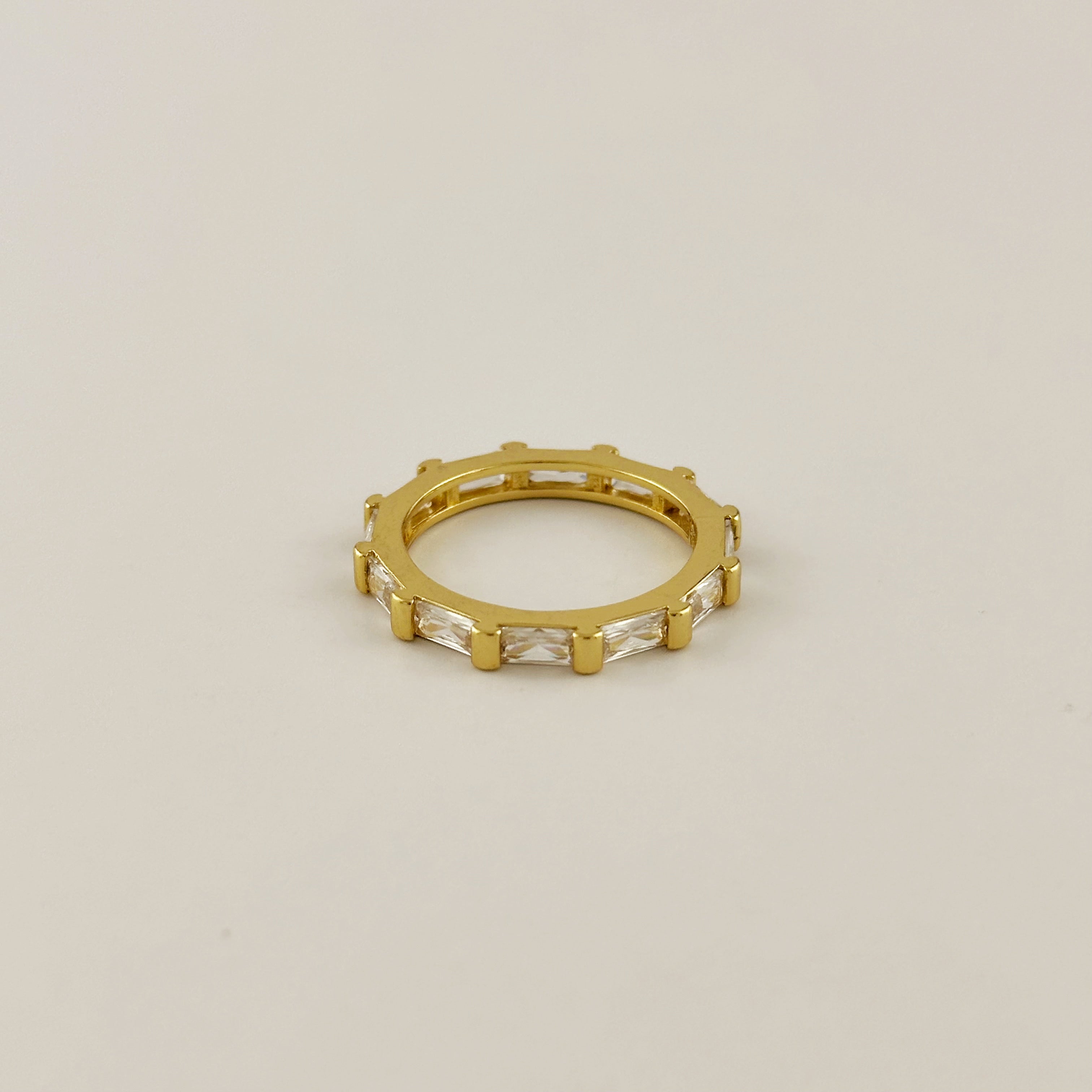 Baguette CZ Eternity Band Ring