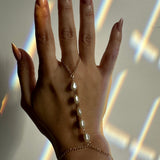 Baroque Pearl Hand Chain