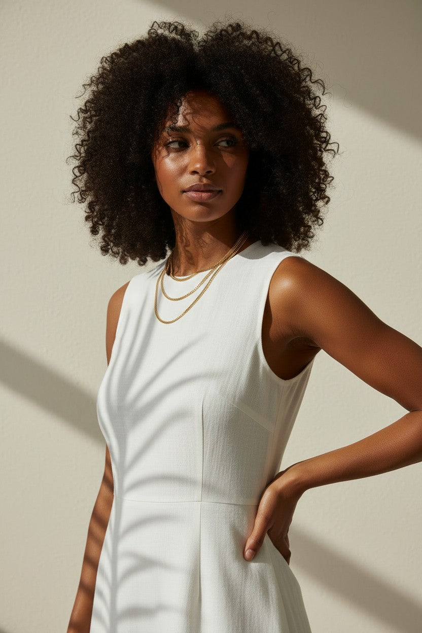 layered chain necklaces, gold chain stack, herringbone and curb chain layered, 18K gold overlay necklaces, layered necklace set on-model, mixed chain necklace stack, gold necklace layering, chain necklace trio