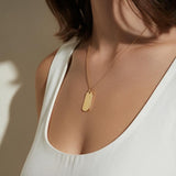 Polished Dog Tag Pendant