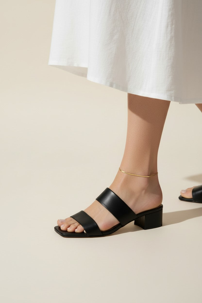 herringbone chain anklet, gold anklet on model, dainty gold ankle chain, 18k gold overlay anklet, layering anklet, summer jewelry anklet, flat link gold anklet, ankle chain with sandals