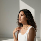Leafy Luxe: Versatile 18K Gold Chain for Choker or Base Necklace