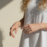 Solitaire Pearl Ring