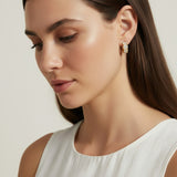 Chunky Baguette CZ Earrings