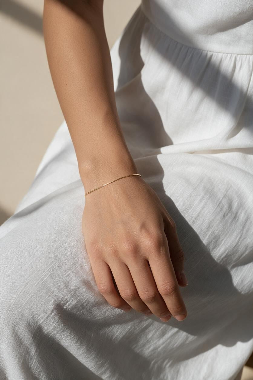 box chain bracelet, minimalist gold bracelet, delicate box link bracelet, simple gold bracelet, 18k gold box chain, everyday gold bracelet, thin gold bracelet, stackable box chain bracelet