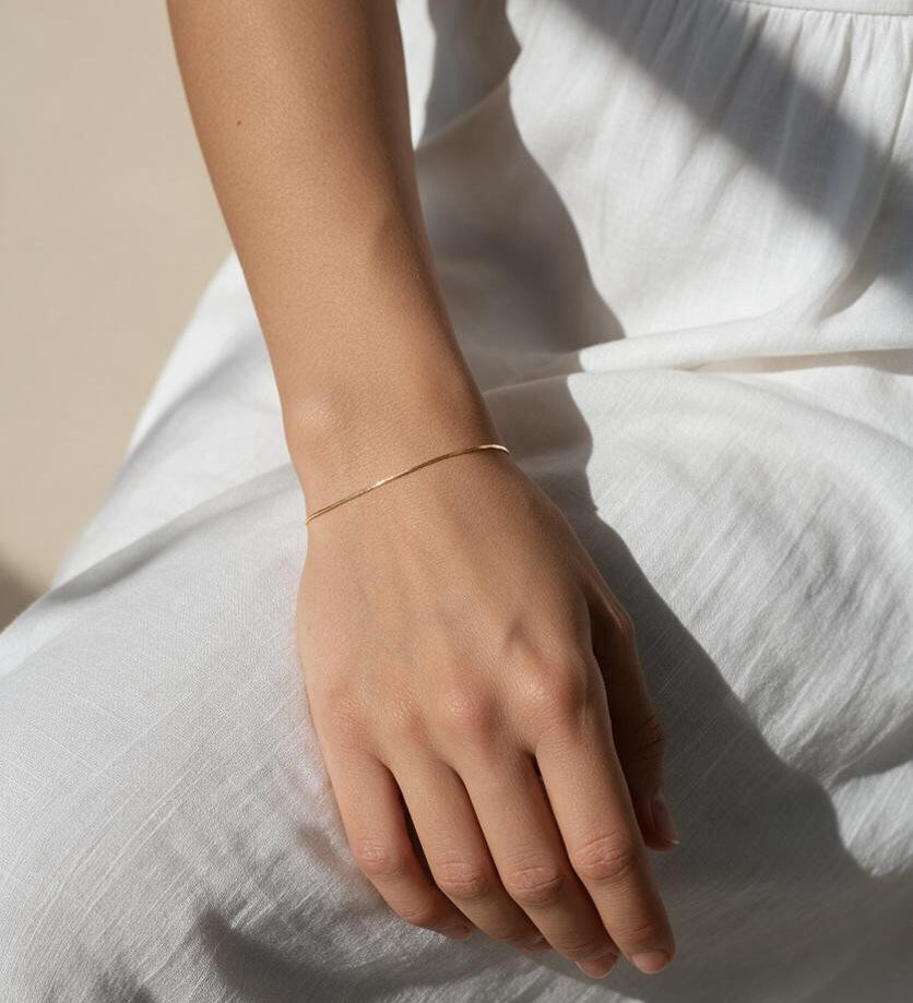 box chain bracelet, minimalist gold bracelet, delicate box link bracelet, simple gold bracelet, 18k gold box chain, everyday gold bracelet, thin gold bracelet, stackable box chain bracelet