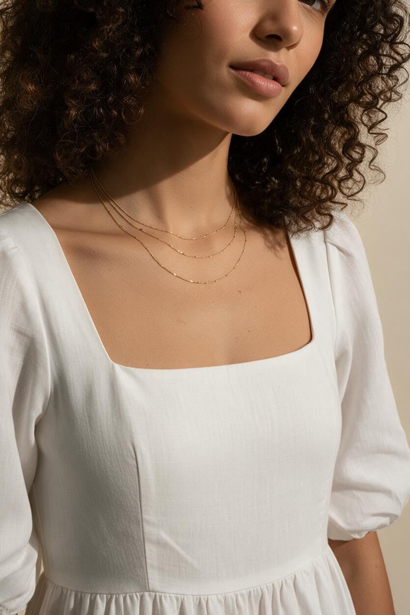 curb chain necklace, pressed detail chain necklace, layered curb chain, dainty gold necklace, 1mm gold chain necklace, textured curb link necklace, delicate layering necklace, 18k gold curb chain