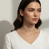 love necklace on model, letter charm necklace lifestyle, dangling love pendant styled, pavé letter necklace worn, gold love charm necklace, sentimental jewelry gift, word necklace on neck, cubic zirconia letter necklace