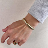 18k Gold filled 8mm Snake Chain Bracelet