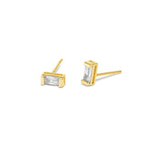 Radiant Cubic Zirconia Baguette Earrings: Timeless Elegance, Modern Charm