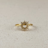 Round Spike CZ Ring