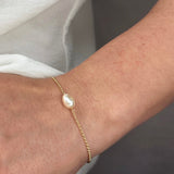 Solitaire Baroque Pearl Bracelet