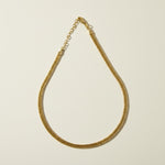 gold herringbone necklace, flat chain necklace, herringbone chain gold, sleek gold necklace, adjustable gold necklace, layering chain necklace, high shine gold jewelry, classic gold necklace