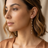 Celestial Scatter CZ Drop Earrings