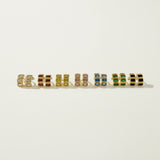 Chunky Baguette CZ Earrings